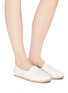 Figure View - Click To Enlarge - SAM EDELMAN - 'Everie' leather espadrille slip-ons