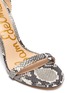 Detail View - Click To Enlarge - SAM EDELMAN - 'Ariella' ankle strap snake embossed leather sandals
