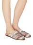 Figure View - Click To Enlarge - SAM EDELMAN - 'Linnie' stripe tweed loafer slides