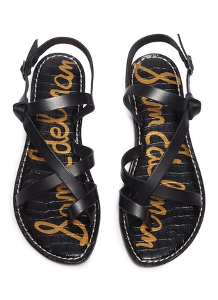 Detail View - Click To Enlarge - SAM EDELMAN - 'Gladis' strappy leather sandals