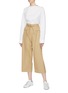 Figure View - Click To Enlarge - FFIXXED STUDIOS - Twill wide leg drawstring pants