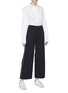 Figure View - Click To Enlarge - FFIXXED STUDIOS - Piped outseam twill flared pants