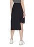 Back View - Click To Enlarge - FFIXXED STUDIOS - Ruched pleated wool asymmetric skirt