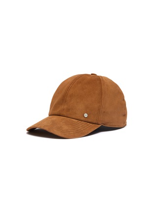 Main View - Click To Enlarge - MAISON MICHEL - 'Tiger' suede baseball cap