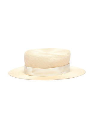Figure View - Click To Enlarge - MAISON MICHEL - 'Kiki' straw canotier hat