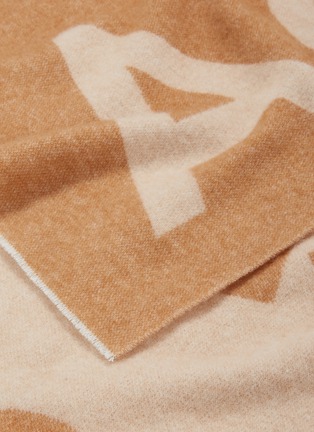 Detail View - Click To Enlarge - ACNE STUDIOS - Logo jacquard wool blend scarf