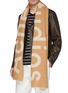Figure View - Click To Enlarge - ACNE STUDIOS - Logo jacquard wool blend scarf