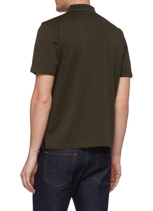 Back View - Click To Enlarge - EQUIL - Piqué polo shirt