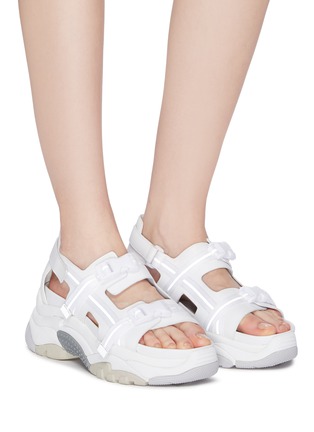 Figure View - Click To Enlarge - ASH - 'Ariel' chunky outsole cage sandals