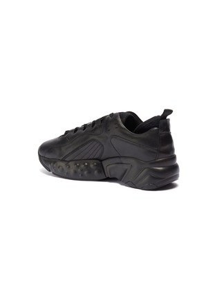  - ACNE STUDIOS - Chunky outsole leather patchwork sneakers