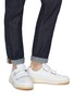 Figure View - Click To Enlarge - ACNE STUDIOS - Face patch leather sneakers