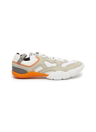 Main View - Click To Enlarge - ACNE STUDIOS - Chunky outsole suede panel mesh sneakers