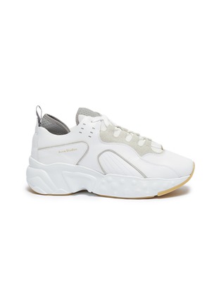 Main View - Click To Enlarge - ACNE STUDIOS - Chunky outsole leather patchwork sneakers