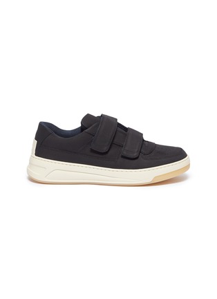 Main View - Click To Enlarge - ACNE STUDIOS - Face patch leather sneakers