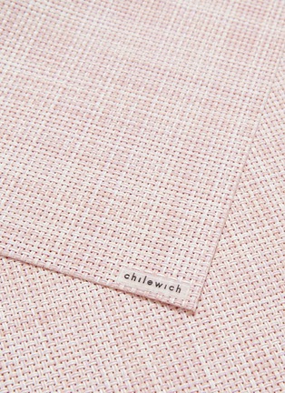 Detail View - Click To Enlarge - CHILEWICH - Basketweave rectangle placemat – Blush