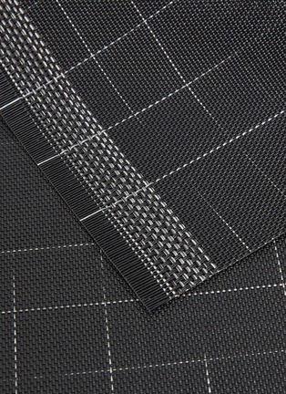 Detail View - Click To Enlarge - CHILEWICH - Selvedge placemat – Black/White