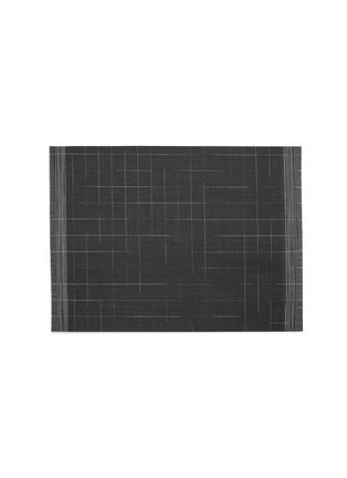 Main View - Click To Enlarge - CHILEWICH - Selvedge placemat – Black/White