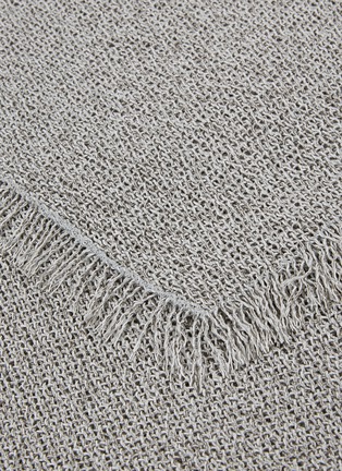 Detail View - Click To Enlarge - CHILEWICH - Market Fringe large floormat – Quartz