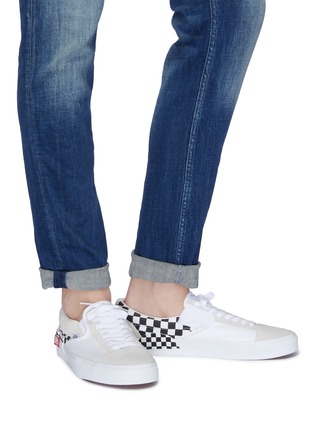 Figure View - Click To Enlarge - VANS - 'Slip-on Cap' checkerboard patchwork canvas sneakers