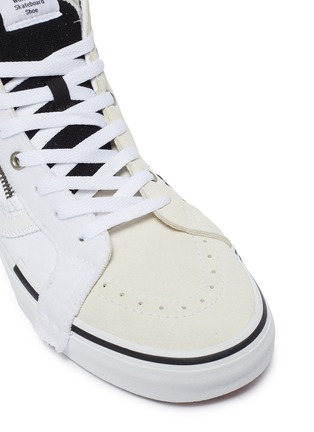Detail View - Click To Enlarge - VANS - 'Sk8-Hi Reissue Cap' checkerboard patchwork canvas sneakers