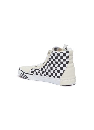  - VANS - 'Sk8-Hi Reissue Cap' checkerboard patchwork canvas sneakers