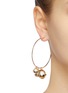 Figure View - Click To Enlarge - ROSANTICA - 'Vendetta' faux pearl drop hoop earrings