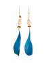 Main View - Click To Enlarge - ROSANTICA - 'Viper' bead seashell feather drop earrings