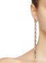 Figure View - Click To Enlarge - ROSANTICA - 'Slim' glass crystal long link chain drop earrings