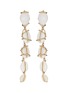Main View - Click To Enlarge - ROSANTICA - 'Beatrix' seashell link drop clip earrings