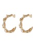 Main View - Click To Enlarge - ROSANTICA - 'Slim' glass crystal link chain hoop earrings