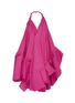 Main View - Click To Enlarge - JACQUEMUS - 'La robe Rosa' asymmetric tiered wool halterneck dress