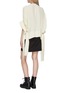 Back View - Click To Enlarge - JW ANDERSON - Drape sash tie exaggerated cuff top