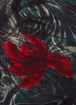 Detail View - Click To Enlarge - YOHJI YAMAMOTO - Mix rose print dress