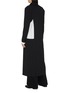 Back View - Click To Enlarge - YOHJI YAMAMOTO - Asymmetric lapel side cutout double breasted wool coat