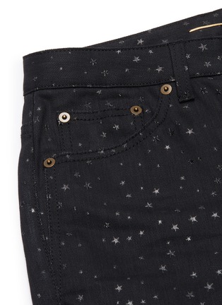  - SAINT LAURENT - Star appliqué skinny jeans