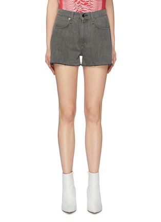 Main View - Click To Enlarge - RAG & BONE - 'Maya' zip outseam denim shorts