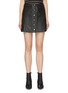 Main View - Click To Enlarge - RAG & BONE - 'Rosie' button front leather skirt