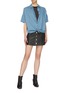 Figure View - Click To Enlarge - RAG & BONE - 'Rosie' button front leather skirt