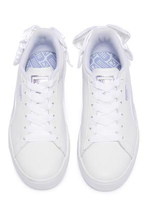 Detail View - Click To Enlarge - PUMA - 'Basket Bow' leather sneakers