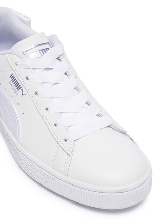 Detail View - Click To Enlarge - PUMA - 'Basket Bow' leather sneakers