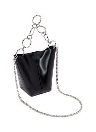Detail View - Click To Enlarge - KARA - Link chain leather bucket bag