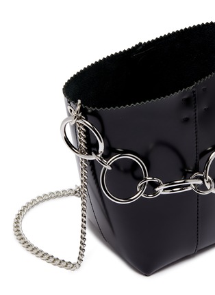 Detail View - Click To Enlarge - KARA - Link chain leather bucket bag