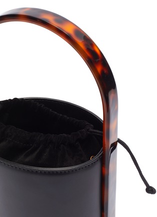 Detail View - Click To Enlarge - STAUD - 'Bissett' tortoiseshell handle leather bucket bag