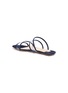 - FABIO RUSCONI - Suede trim PVC slide sandals
