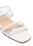 Detail View - Click To Enlarge - FABIO RUSCONI - Patent leather trim PVC slide sandals