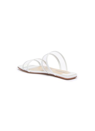 - FABIO RUSCONI - Patent leather trim PVC slide sandals