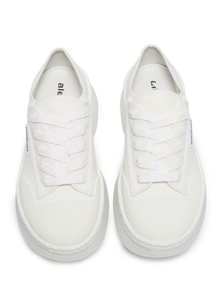Detail View - Click To Enlarge - ALEXANDER WANG - 'a1' chunky outsole low top canvas sneakers