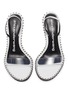 Detail View - Click To Enlarge - ALEXANDER WANG - Nova' slingback PVC band leather sandals