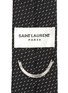 Detail View - Click To Enlarge - SAINT LAURENT - Glitter Lurex silk skinny tie