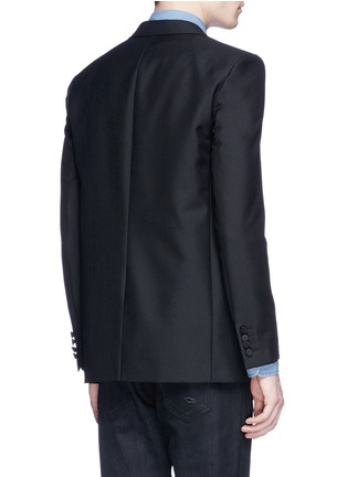 Back View - Click To Enlarge - SAINT LAURENT - Palm tree sequin wool-Mohair blazer